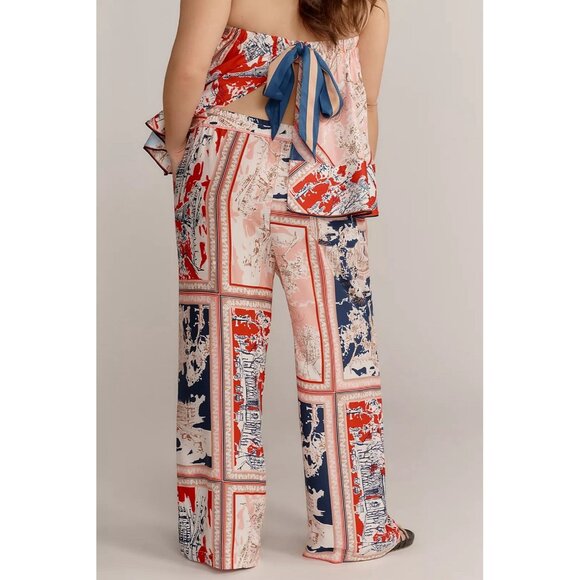 NWT Size 3X - Anthro  The Brooklin Printed Wide-Leg Pull-On Pants (NWT US$ 128) - Picture 3 of 16